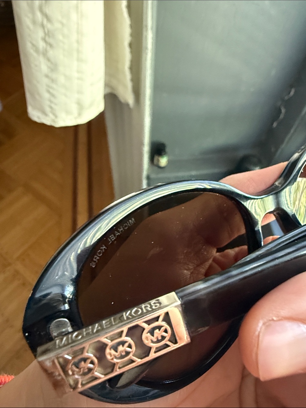 Michael Kors Round Tortoiseshell Sunglasses - Brown/Black - Picture 3 of 4